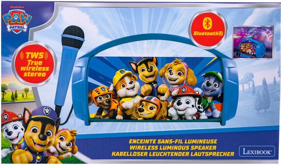 Lexibook, PAW Patrol, Lichtluidspreker Karaoke Plezier, Blauw, BTP585PAZ — afbeelding 4