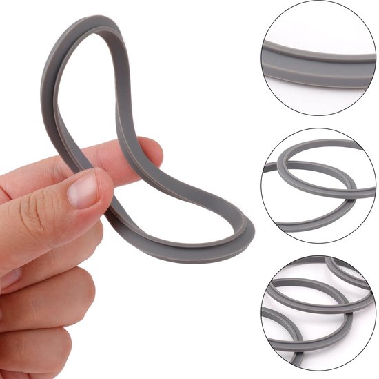 Blenderpakkingen - 4 stuks - Siliconen - 8,4 cm — afbeelding 2