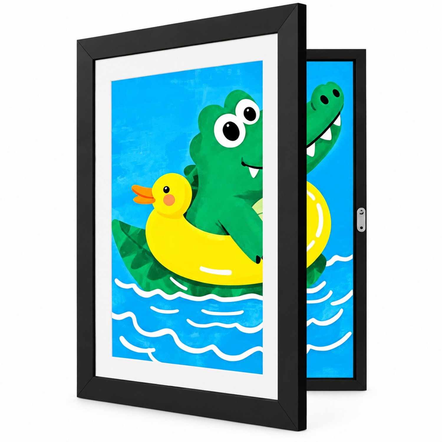 SWGOTA Zwarte A4 MDF fotolijst voor afbeeldingen van 21 bij 29,7 cm