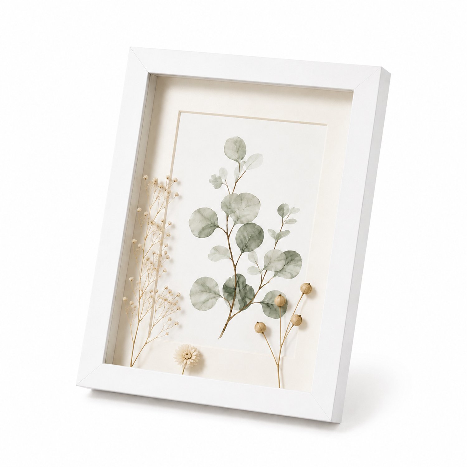 SWGOTA Witte MDF-fotolijst A3, 29,7 × 42 cm, met 2 cm diepe binnenruimte, glas en afbeelding