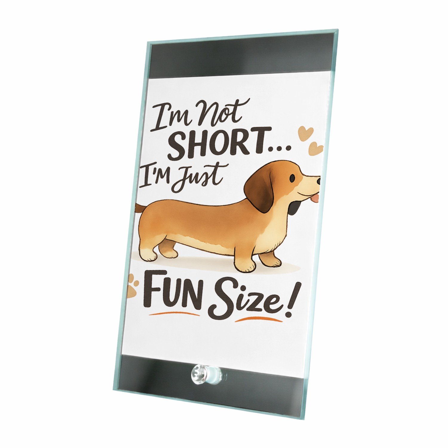Mr Cadeautjes Glasframe 15 x 23 - design Een vrolijke dieren-quote met een andere huisdierliefde, opg | cadeau Wit