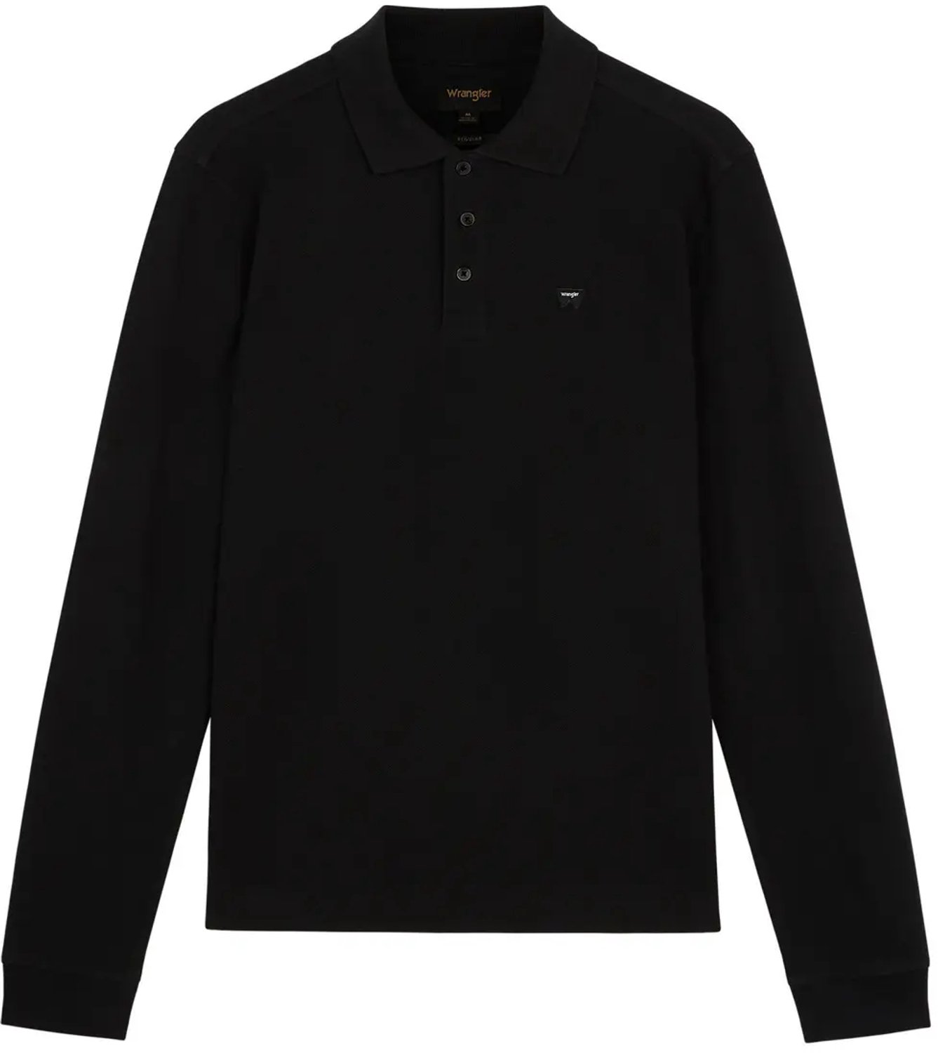 Polo met lange mouwen Wrangler Zwart