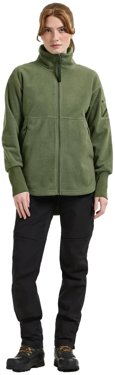 Damesfleece met rits Didriksons Ronja Diepgroen