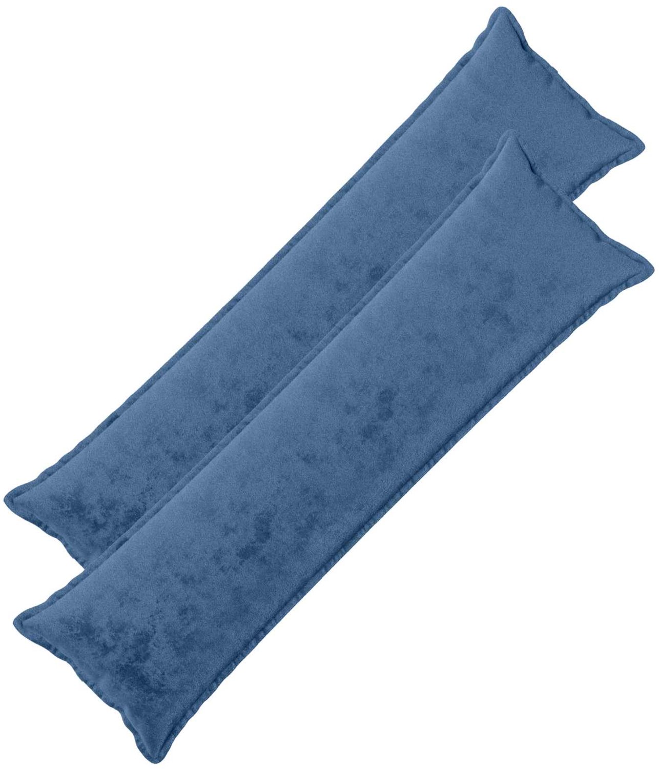 vidaXL Dekenkussen - 2 - st - HOUTEN - Lichtblauw - 40 - x - 145 - cm - Flanel