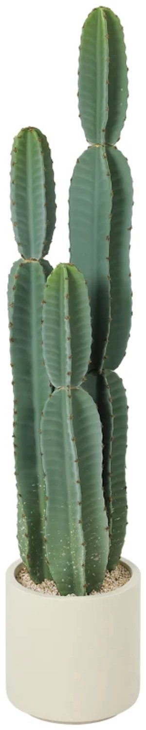 ZYLARO Kunstcactus - 111 cm - Inclusief pot - Voor kantoor en woonkamer Groen