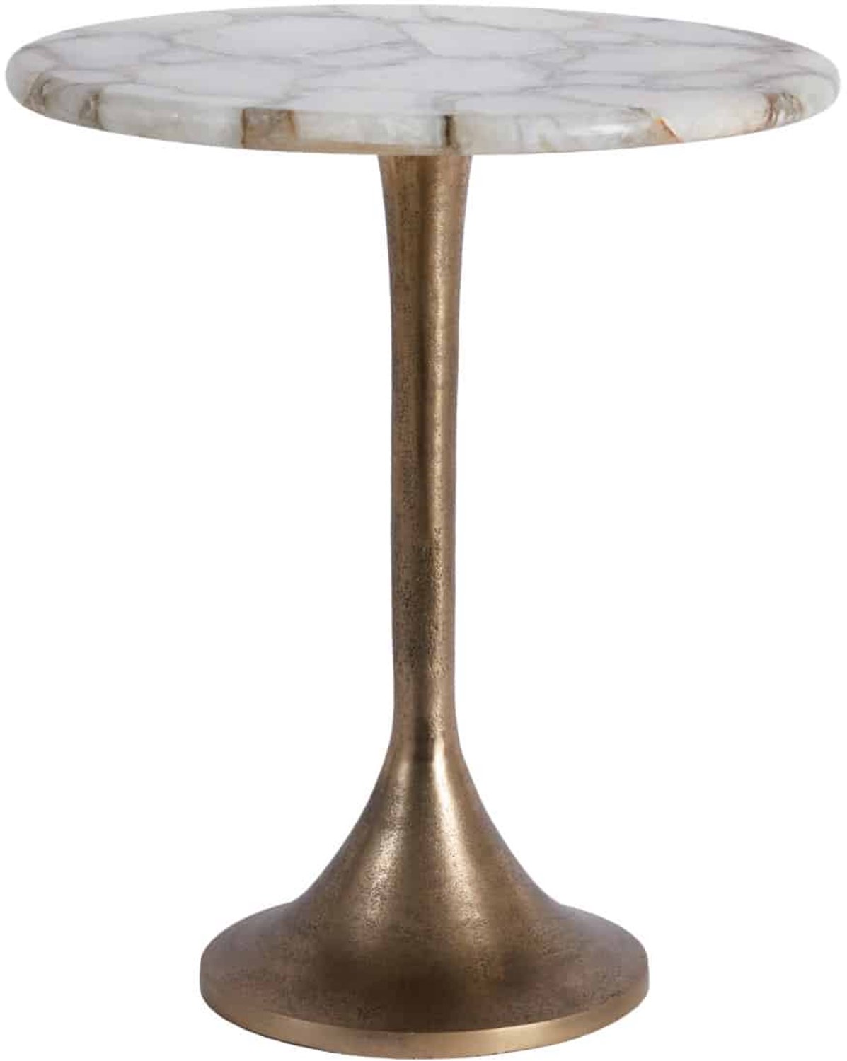 Light & Living Bijzettafel Rickerd - Wit - 48x48x53cm - Luxe