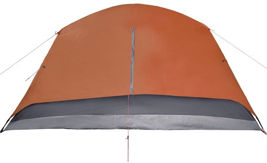 vidaXL - Tent - met - luifel - 4-persoons - waterdicht - oranje van Vidaxl — afbeelding 2