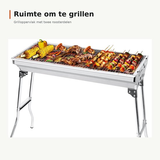 Binnen&buiten Houtskool bbq - Barbecue - 73 x 33,5 x 70 cm — afbeelding 2
