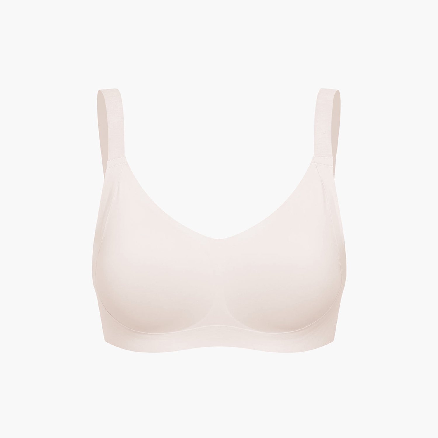 cfab Naadloze compacte push-up bh - Zandkleur - 2XL - BH Zonder Beugel Voorgevormd - Ondergoed - Naadlos