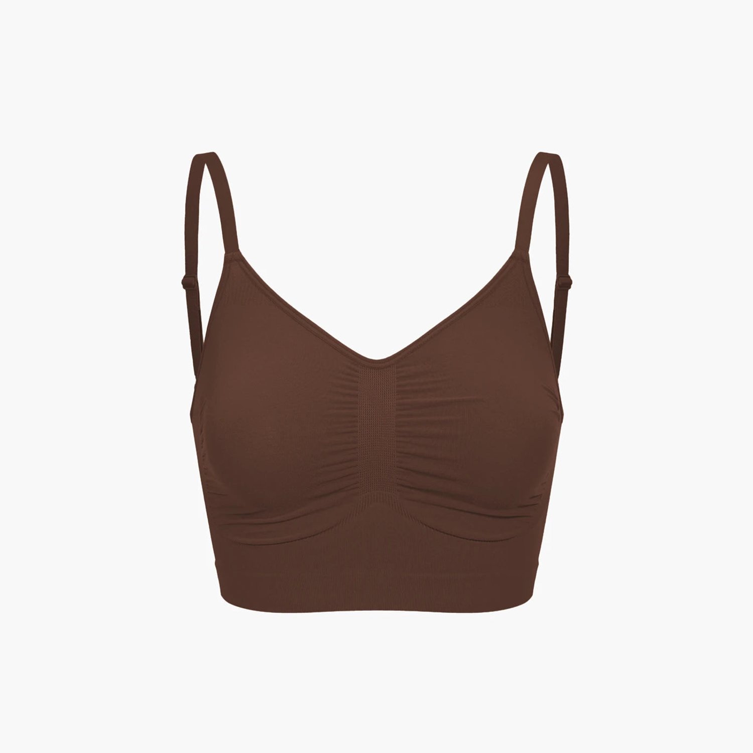cfab Comfort Bralette - Bruin - 3XL - BH Zonder Beugel Voorgevormd - Ondergoed - Naadlos