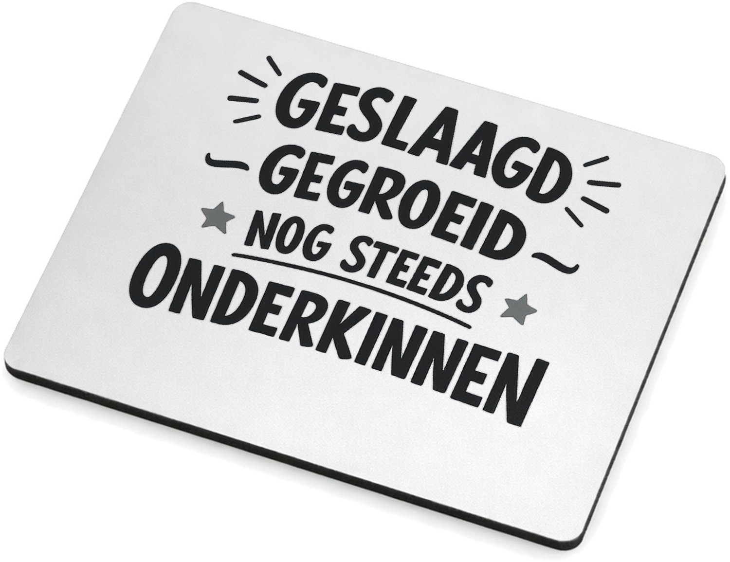 Mr Cadeautjes MDF magnetische fotolijst 9 x 7 - design Grappige woordspeling voor een energiek cadeau-item met een | cadeau Wit