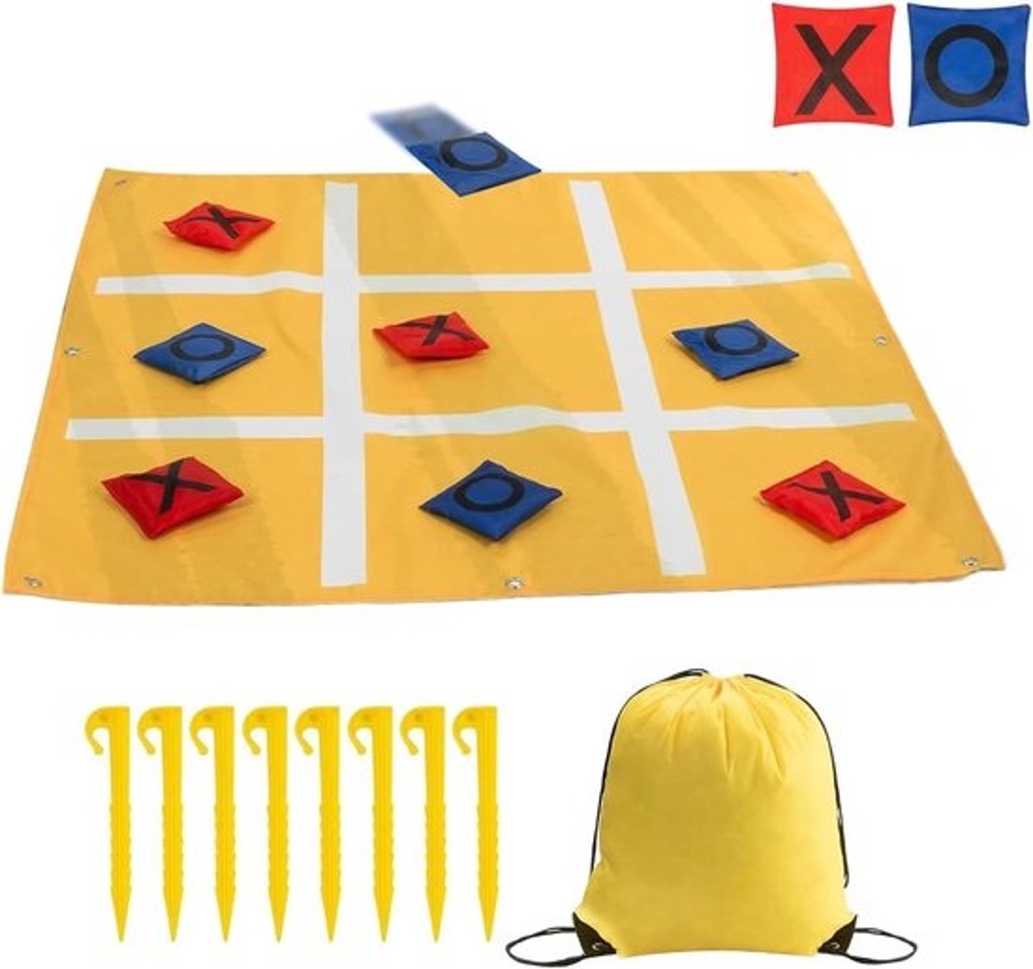 Beanbagwerpspellen - Activiteitenspel - Voor familiebijeenkomsten - Scheurbestendig polyester - 90 x 90 cm - Meerdere kleuren