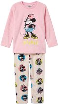 Minnie Mouse Coral-Fleece Pyjama - Maat 122/128 - Roze - Kind