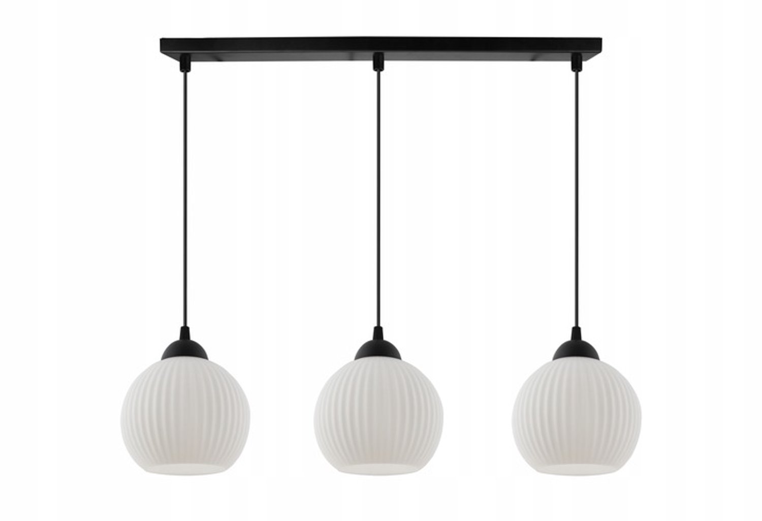 RIFFLE hanglamp met ribbelbollen voor eetkamer boven tafel
