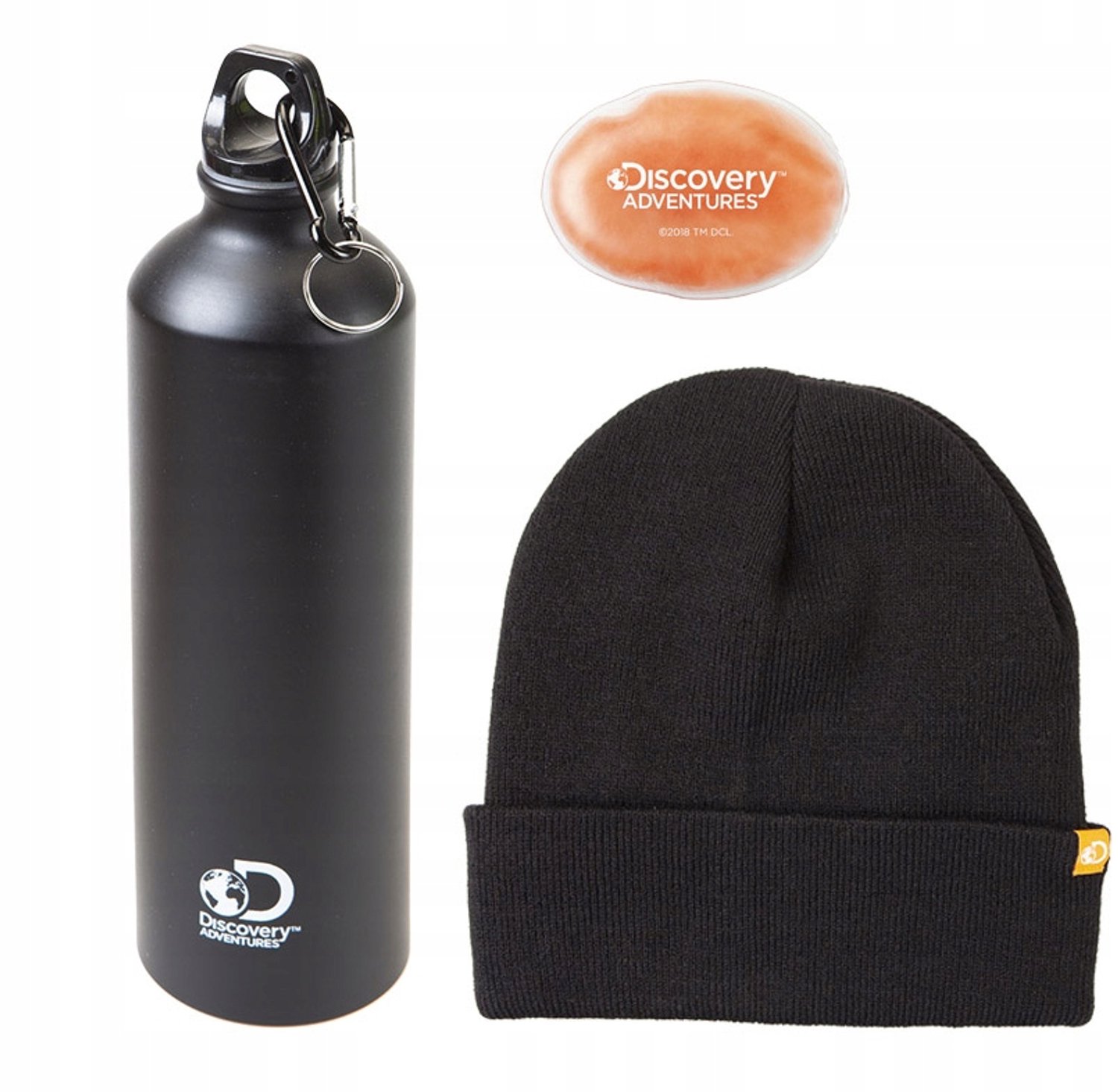 Merkloos Bidon Set: Fles, Wintermuts & Handwarmer - Cadeau Idee