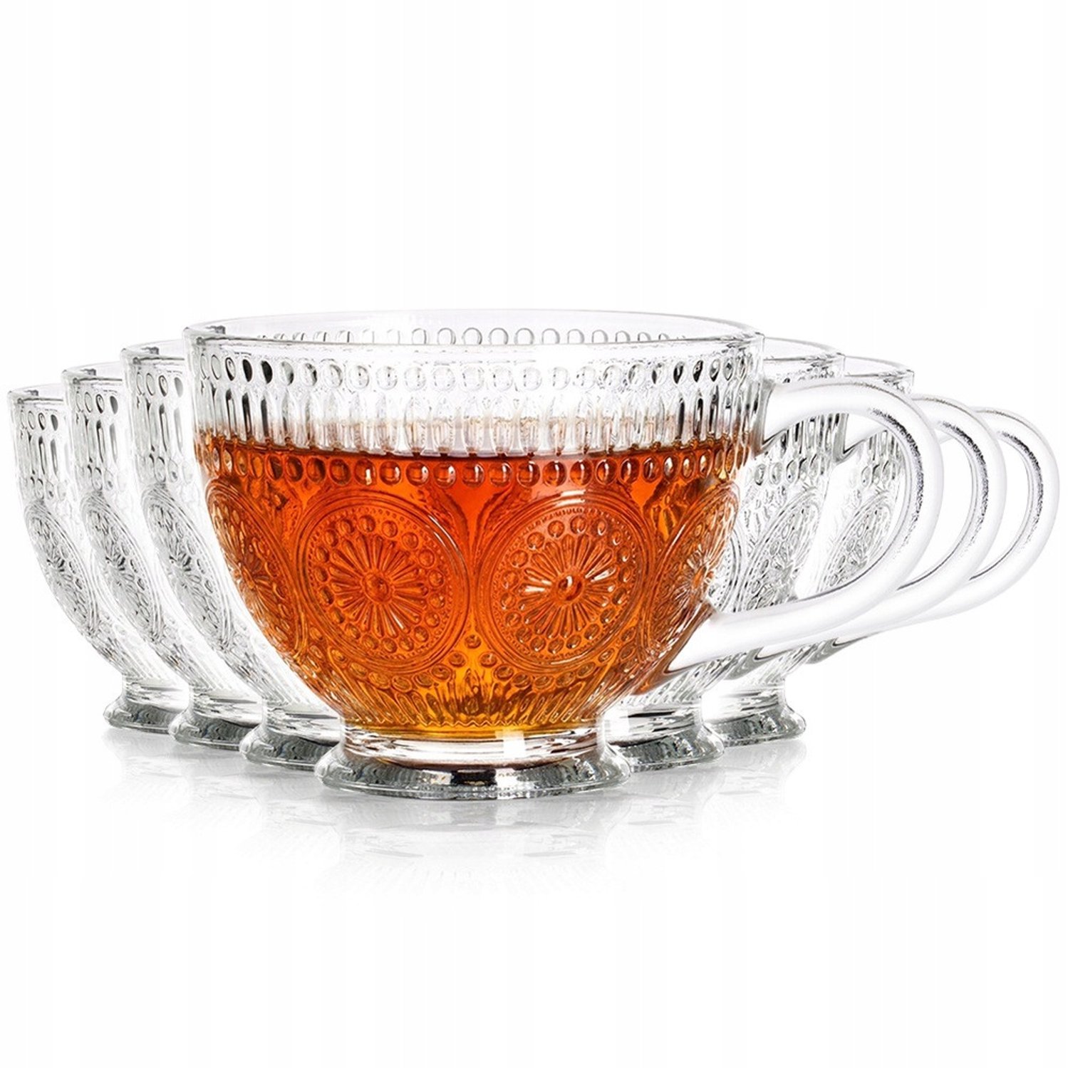 6x Glazen voor Koffie & Thee, 400ml - Stijlvol & Duurzaam