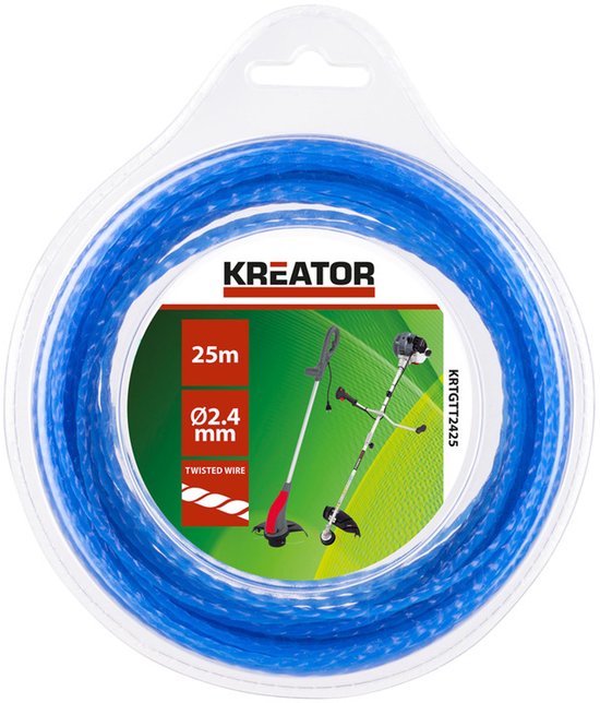 Kreator Trimmerdraad KRTGTT2425 - Trimmerdraad gedraaid 2,4mm, 25m van Merkloos	 — afbeelding 2