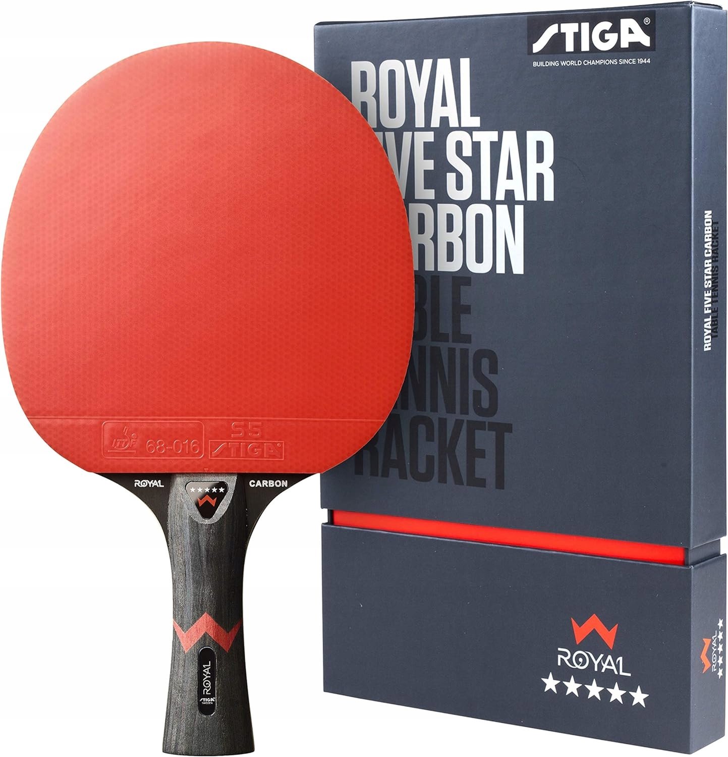 5-Sterren Tafeltennis Racket Pro Carbon - Professionele Kwaliteit