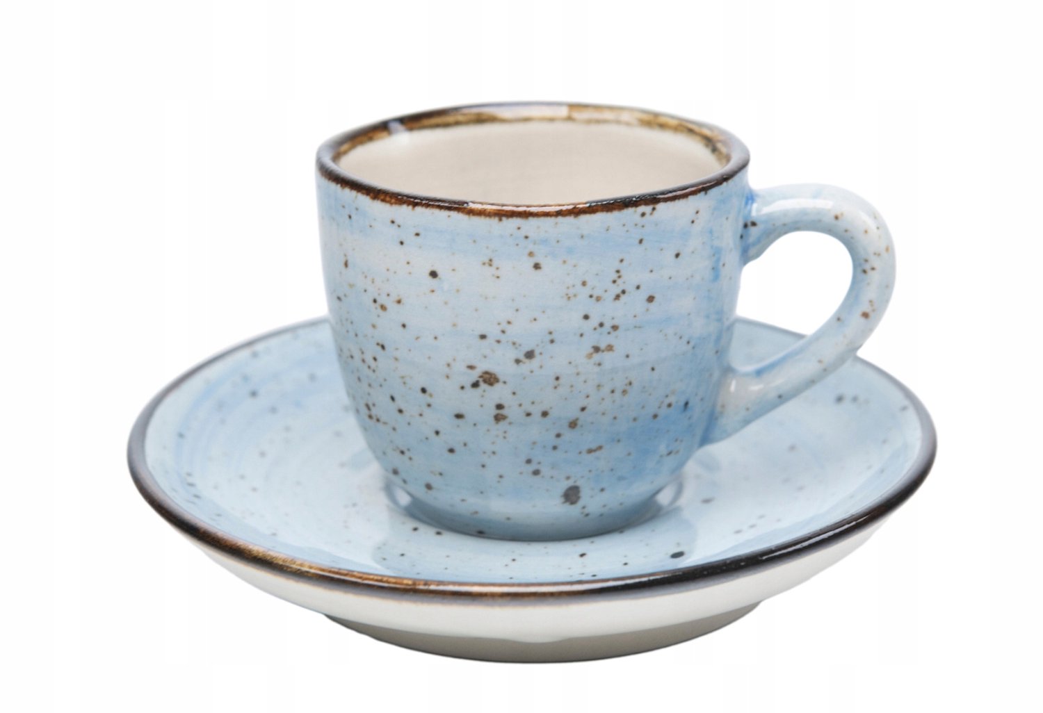 Bel Rustic Espresso Kopje & Schotel - Steengoed Blauw