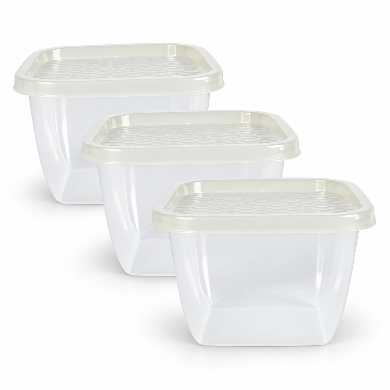 Vershoudbakjes met Deksel - 3 x 1,25 Liter - BPA-vrij