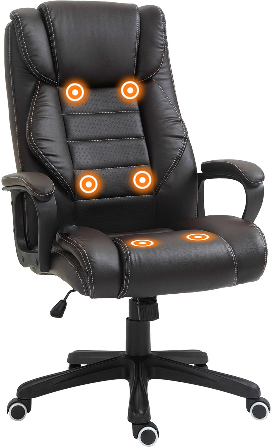 Ergonomische Massagestoel met Verstelbare Hoogte en Schommelrugleuning - Comfortabele Bureaustoel