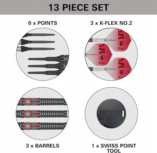 Nathan Aspinall 95% Wolfram Soft Tip Darts 18g — afbeelding 4