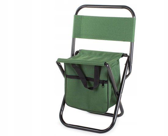 Opvouwbare Visstoel met Rugleuning en Opbergtas - Groen — afbeelding 4