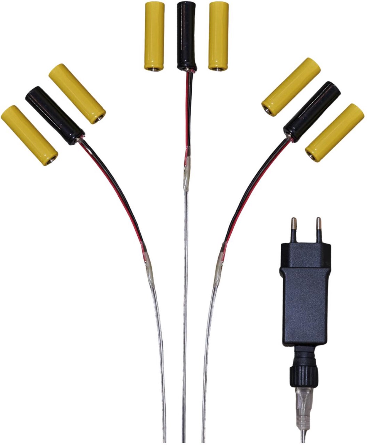 Batterijvervangers - voor 3x AAA batterijen - 3 apparaten - Batterij Eliminator - batterij adapter