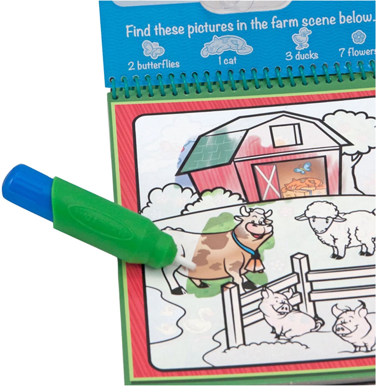 Melissa & Doug – Water WOW! Waterkleurboek – Dieren – Herbruikbaar — afbeelding 7