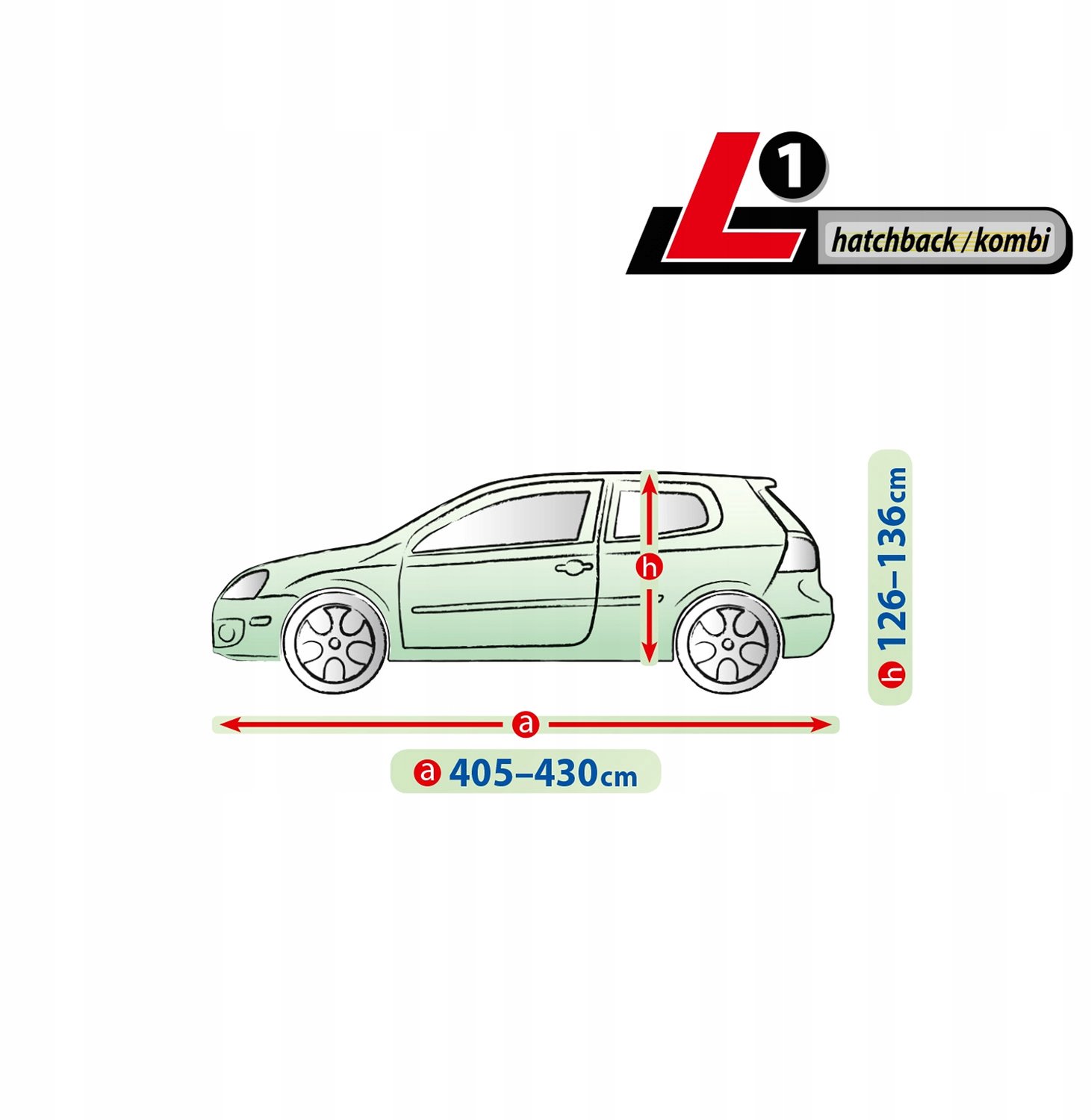 Kegel-Błażusiak Membrane Garage L1 hatchback autoverdekking + tas