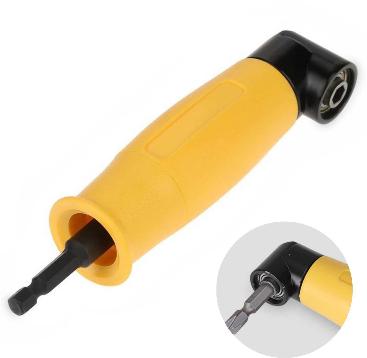 Haakse Adapter voor Bits 153mm 1/4" HEX - 13Nm