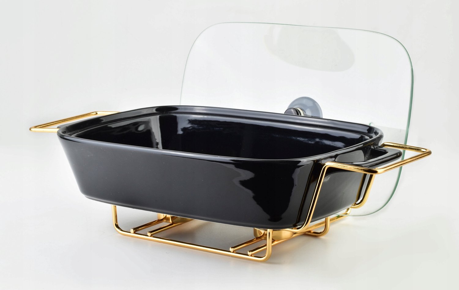 Serveerpan met brander 2,1L - 41,5x25,6x15cm