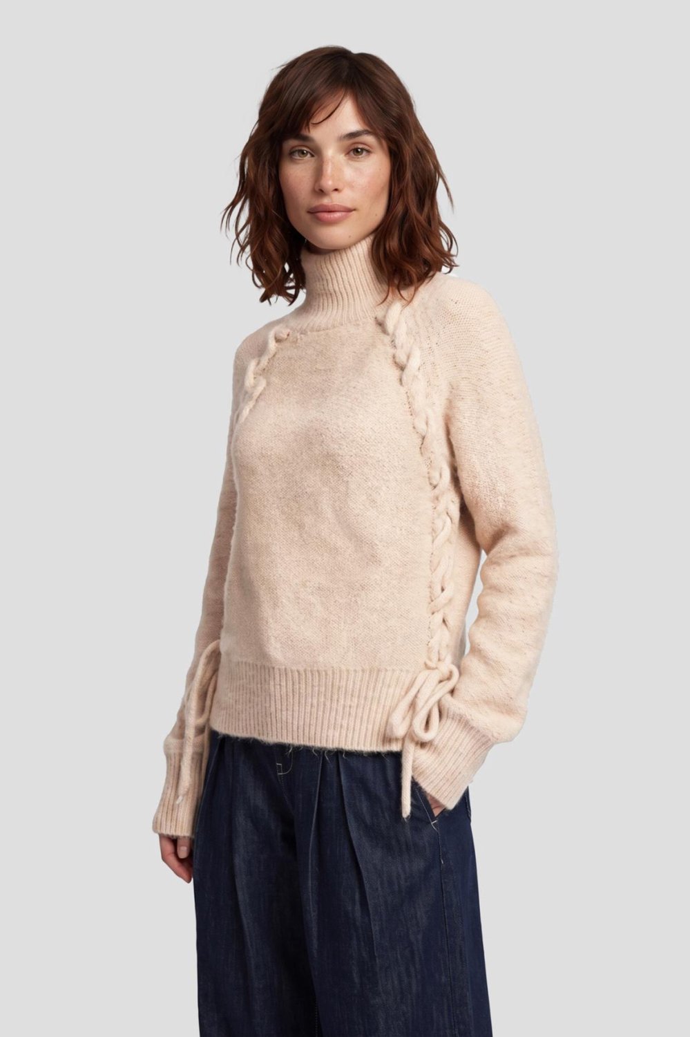 Fluresk Trui Aimy Knit Sweater 26wvf06 402 Wood Ash Dames Maat - W38