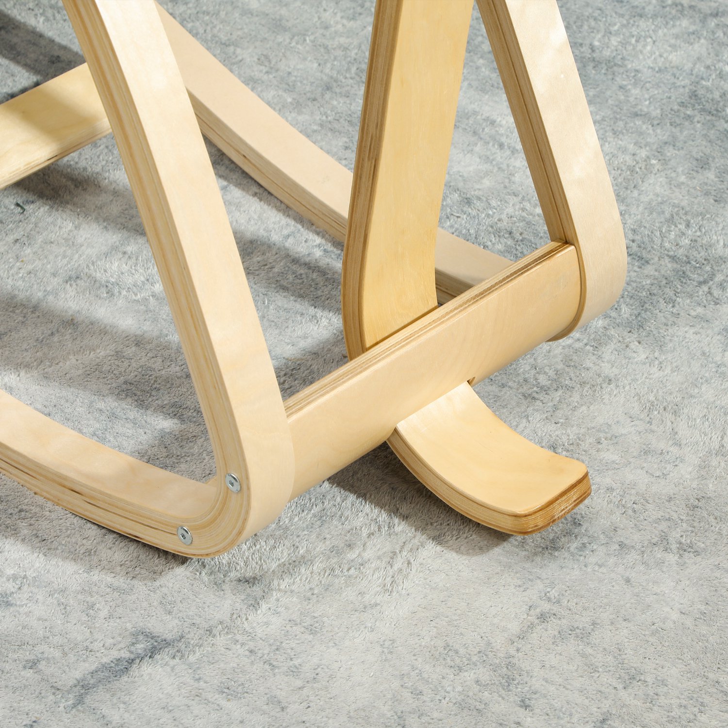 Homona Kniestuhl met rugleuning - Ergonomisch - Inclusief schommelfunctie - 51 x 84 x 93 cm - Zwart