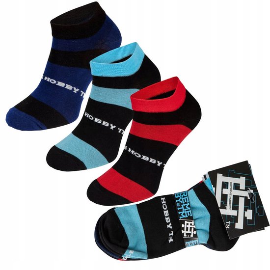 Extreme Hobby Stripes Sokken Heren Mix 3 Paar Multicolor