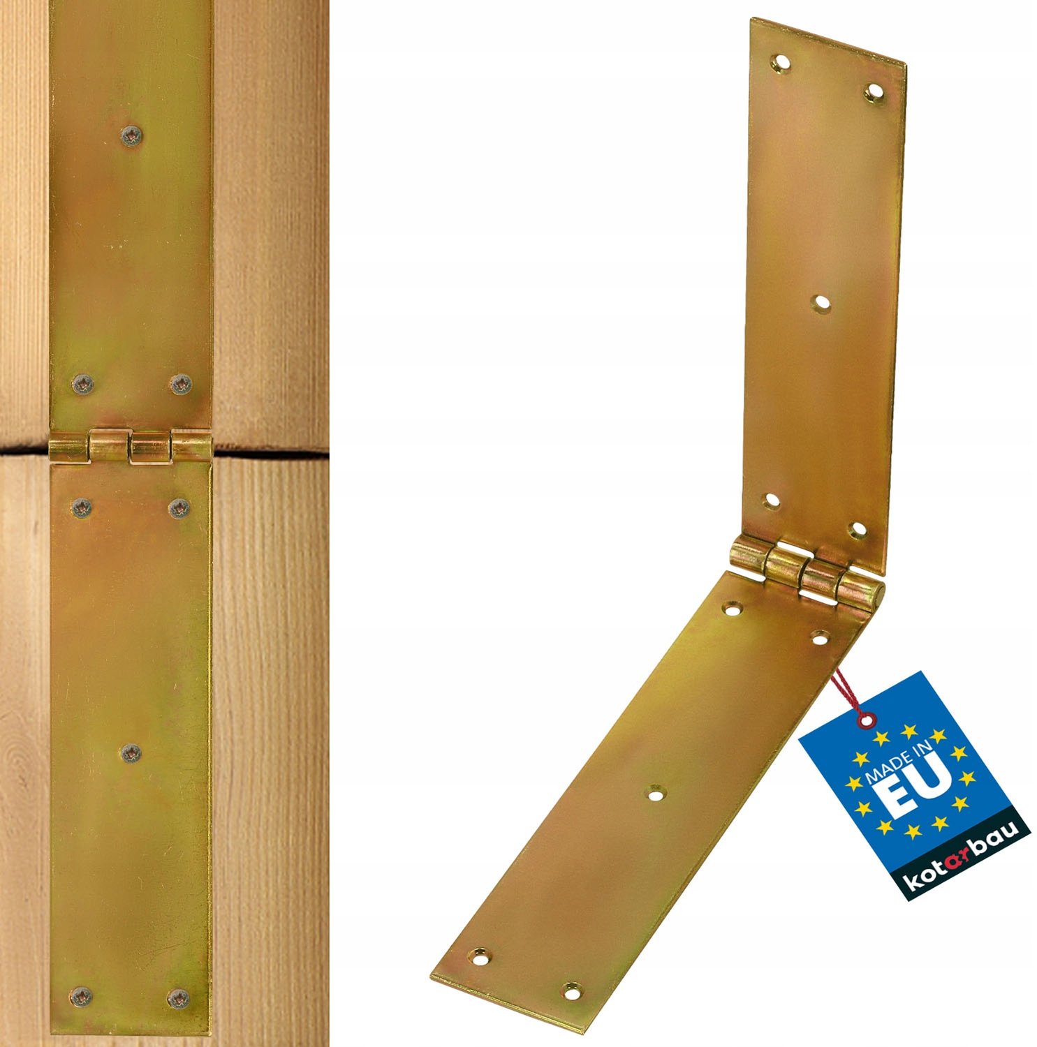 Kotarbau Verzinkt Scharnier 400x50mm - Stevig en Duurzaam