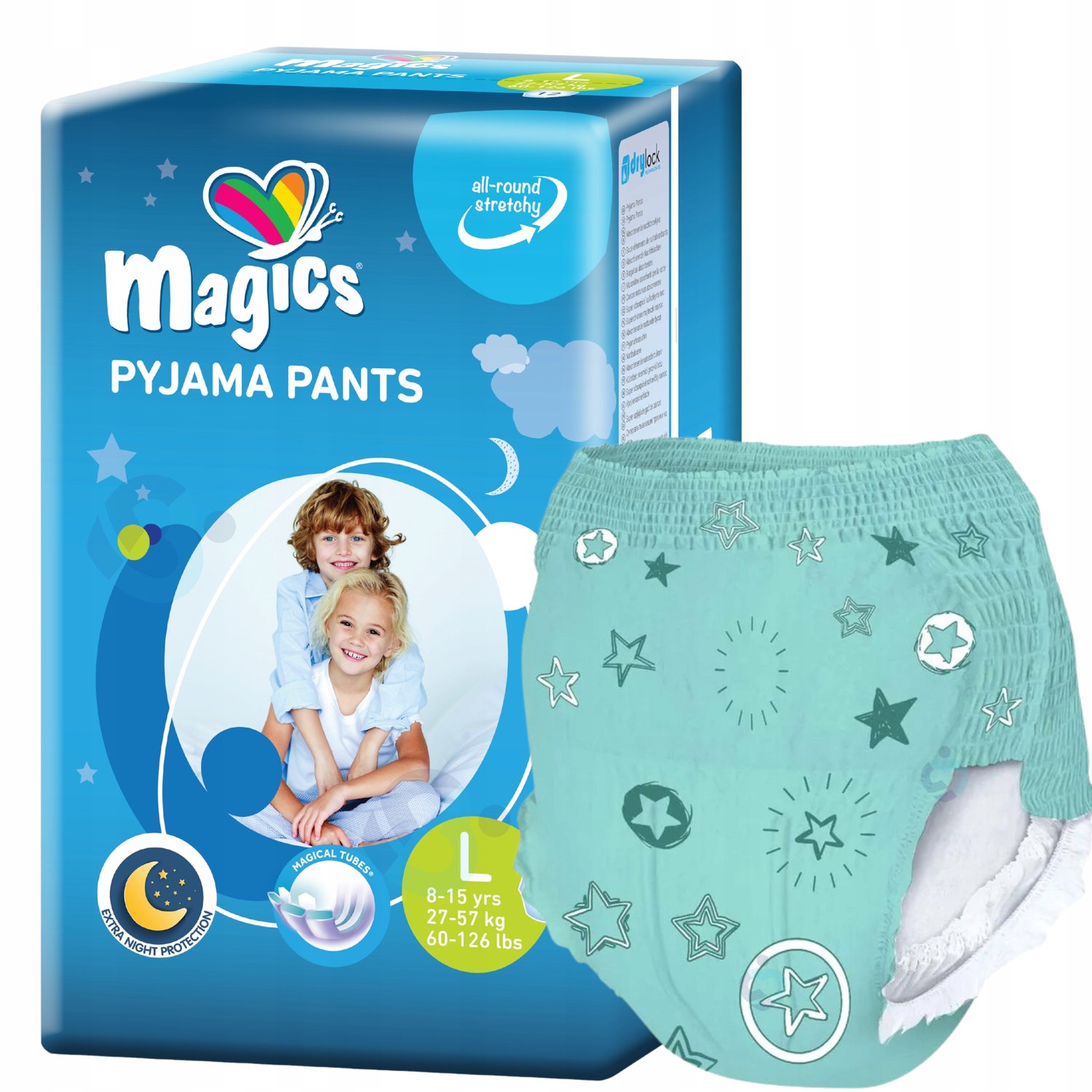 Magic Pyjamabroek Absorberend voor Kinderen & Tieners (27-57 kg)