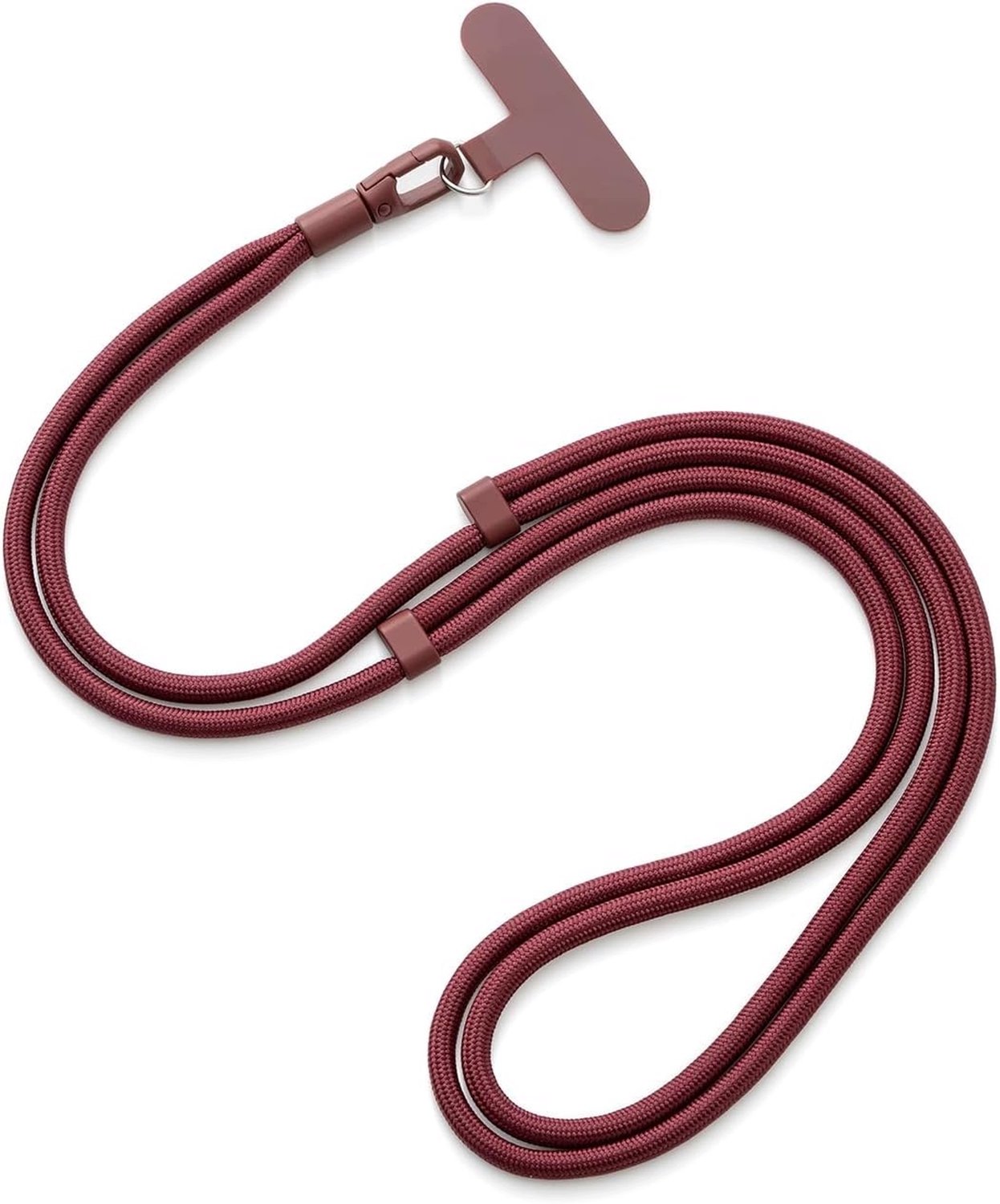 Universele Telefoon Lanyard 80cm Verstelbaar - Wijnrood