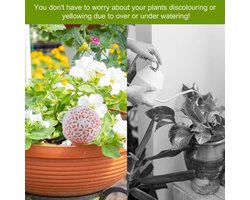 SnelShoppen - Terracotta Oyas plantenwaterdispenser voor binnen - Zelfbewaterende irrigatiepunten - Automatische watergift voor planten, 4 stuks, Ideaa