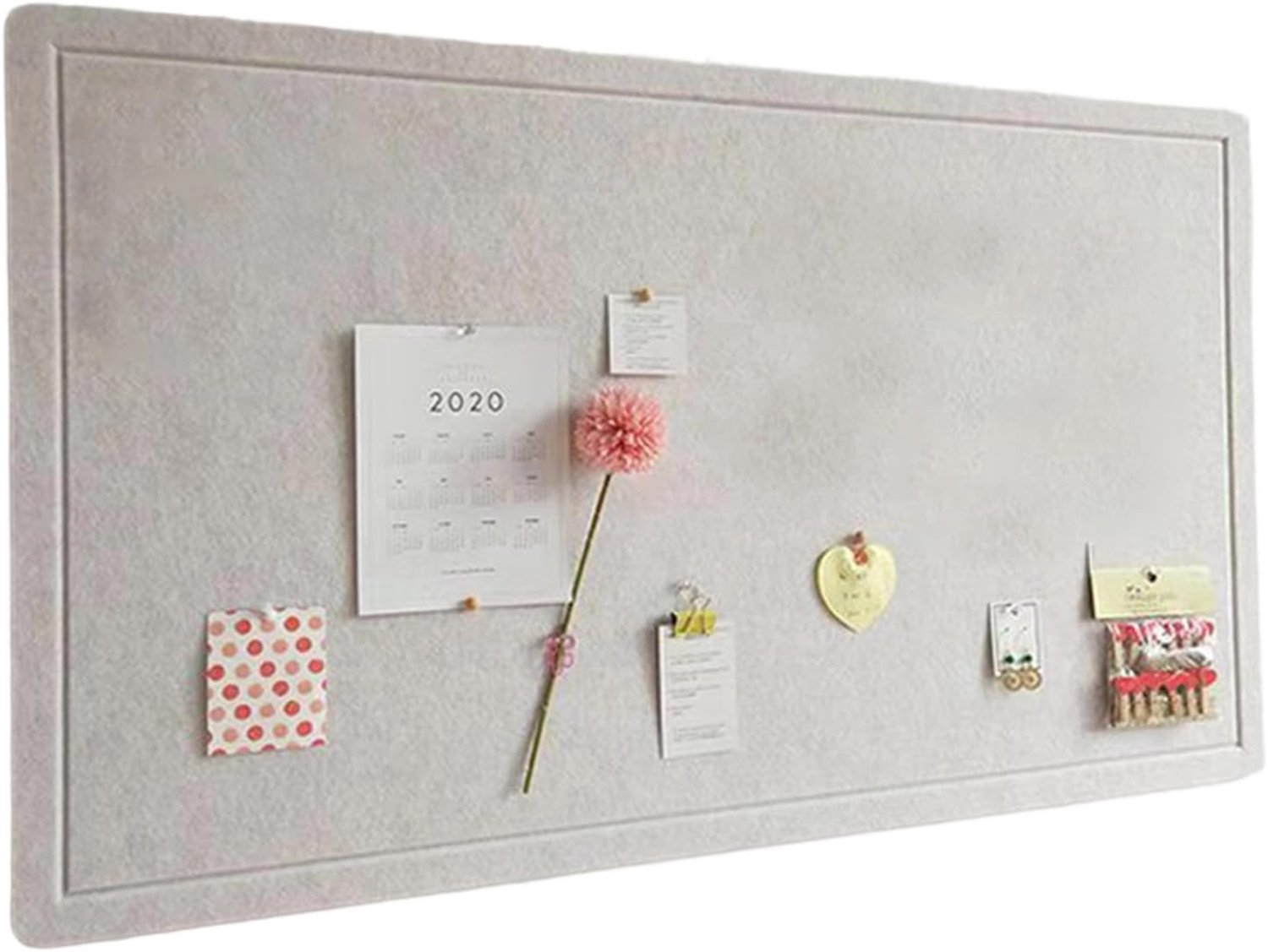 Vilten Memobord en Prikbord – 40 x 60 x 0,9 cm – Voor Foto's, Notities, Kantoor, Thuis en School – Eenvoudig te Bevestigen