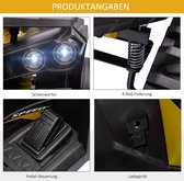 Homona Elektrische quad voor kinderen - Met muziekspeler en LED-verlichting - 100 x 65 x 73 cm - Geel