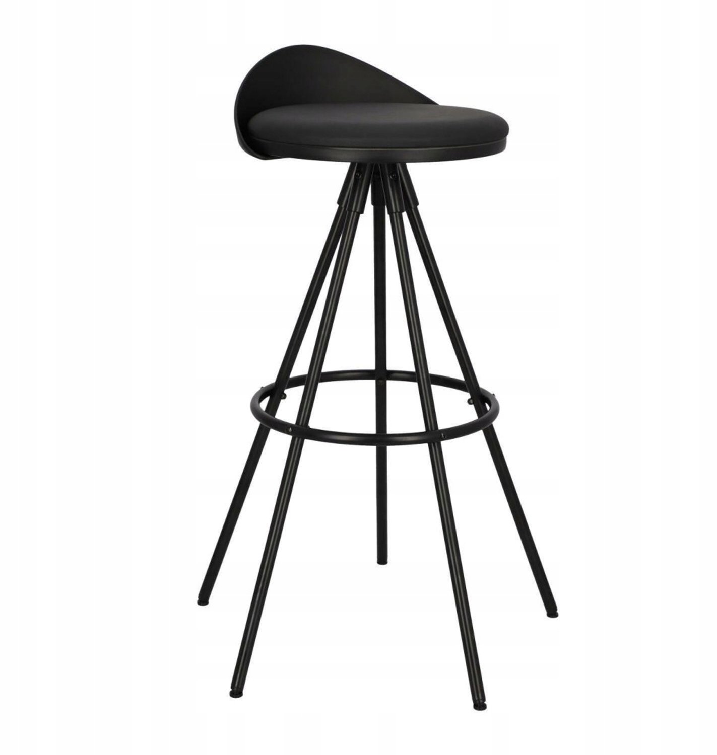 Intesi Nagzari zwarte barkruk - Loft design, 78cm zithoogte