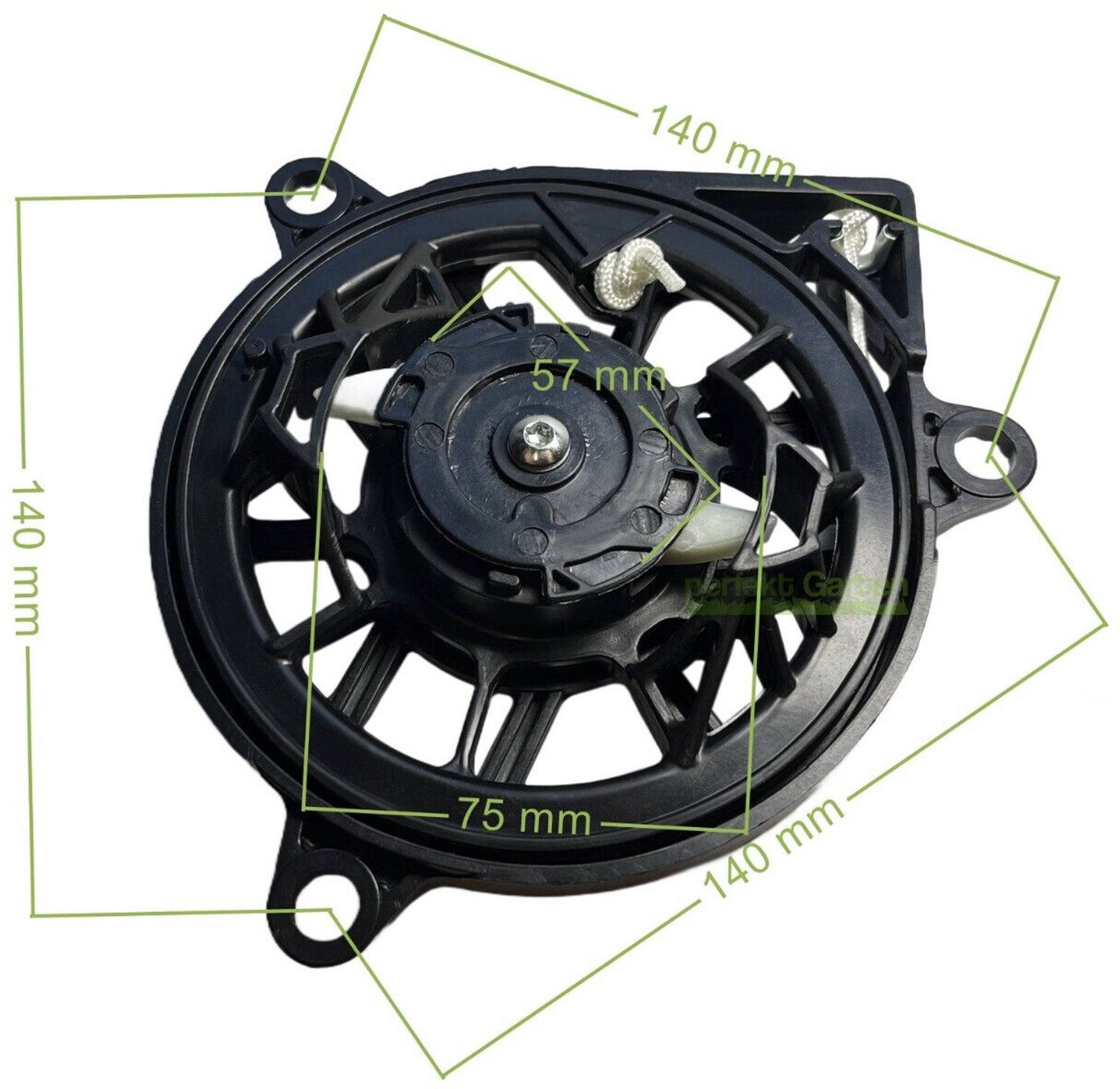 startmotor met terugslagmechanisme voor Honda HRX 217 K6 476 537 C5 C6 HYA HZA VKA VLA / 28400-Z9L-014