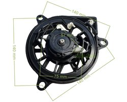 startmotor met terugslagmechanisme voor Honda HRX 217 K6 476 537 C5 C6 HYA HZA VKA VLA / 28400-Z9L-014