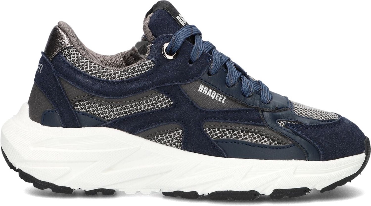 Braqeez Lorenzo Sneakers - Jongens - Donkerblauw - Maat 33