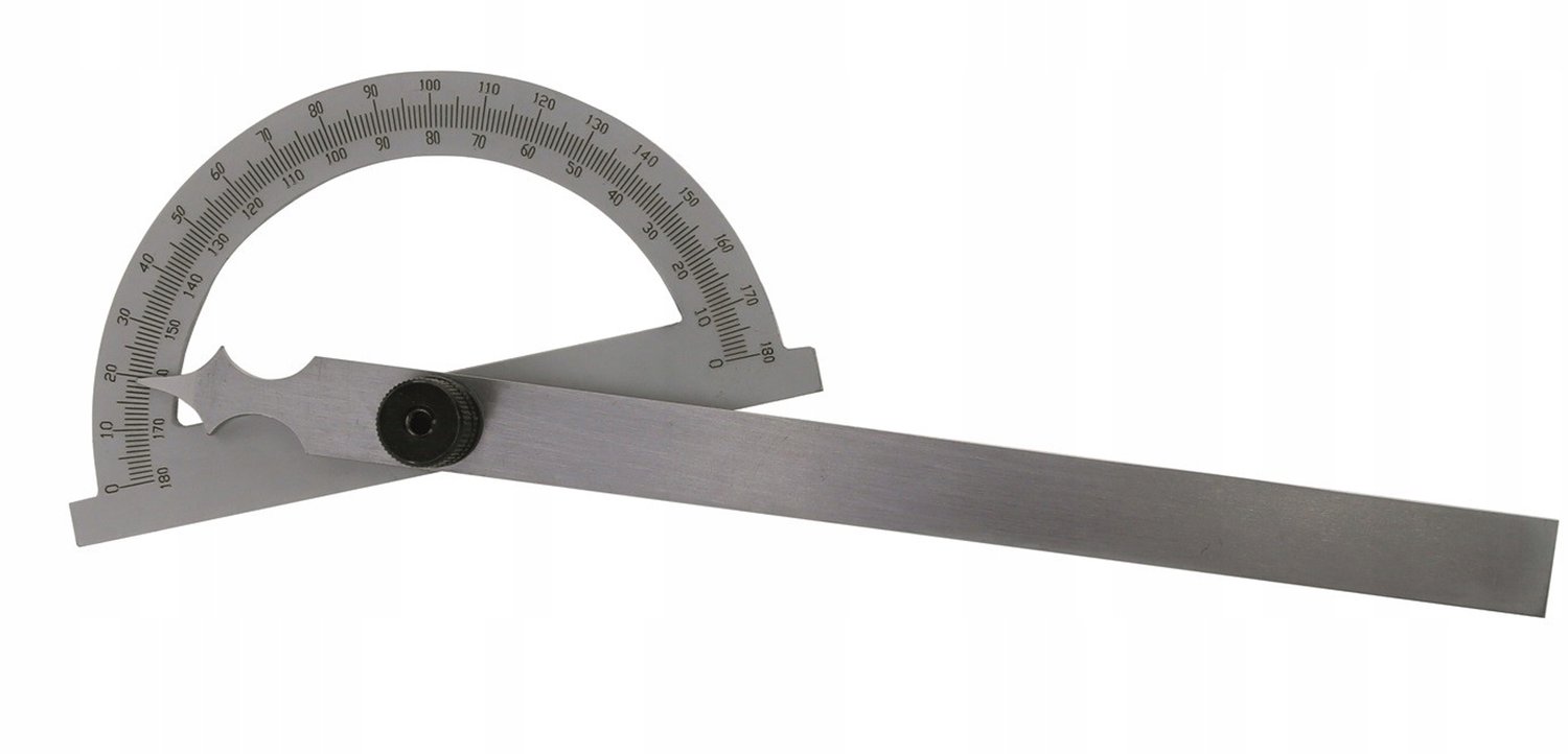 Merkloze Hoekmeter 150x200mm, 0-180 graden, met blokkeerschroef
