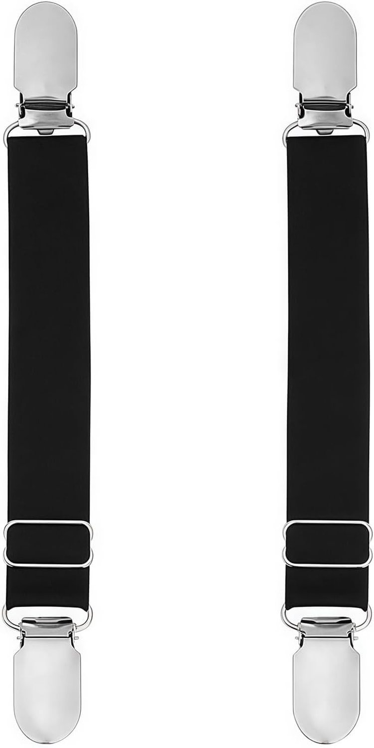 Multifunctionele verstelbare elastische suspender riem met straps en clips voor kousen - 1 paar (2 stuks)