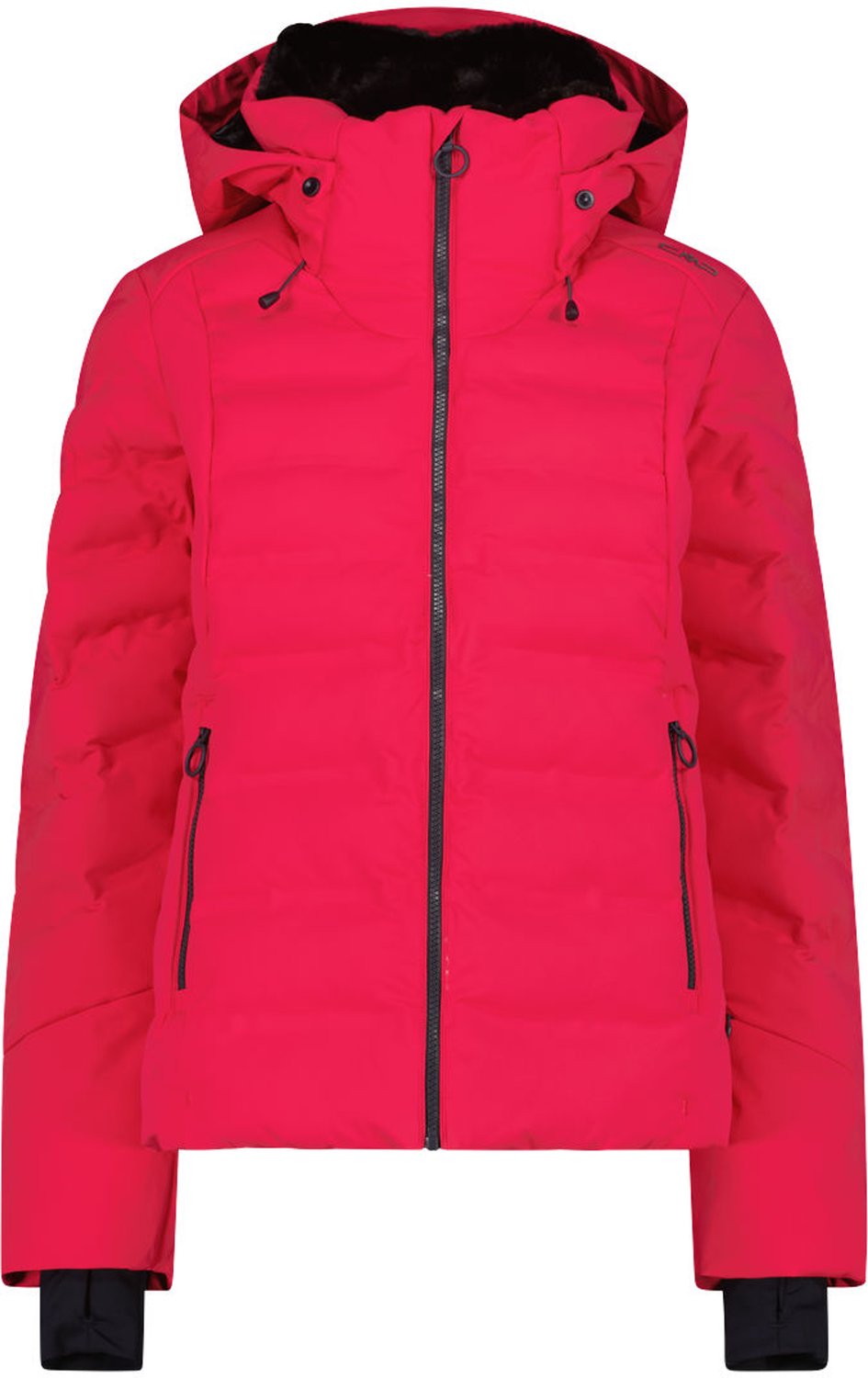 CMP Woman Jacket Fix Hood – Wintersport Jassen Ski Jassen Geel