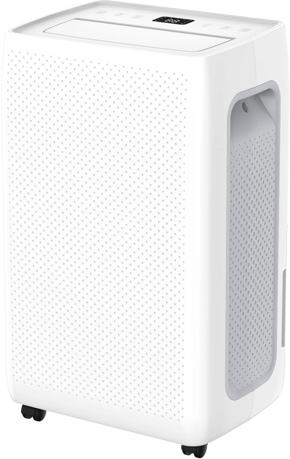 Luchtontvochtiger Compact - 20 Liter Capaciteit - Automatisch En Slim - Met Wasdroogfunctie - Wit Grijs - Voor Wonen En Kantoren