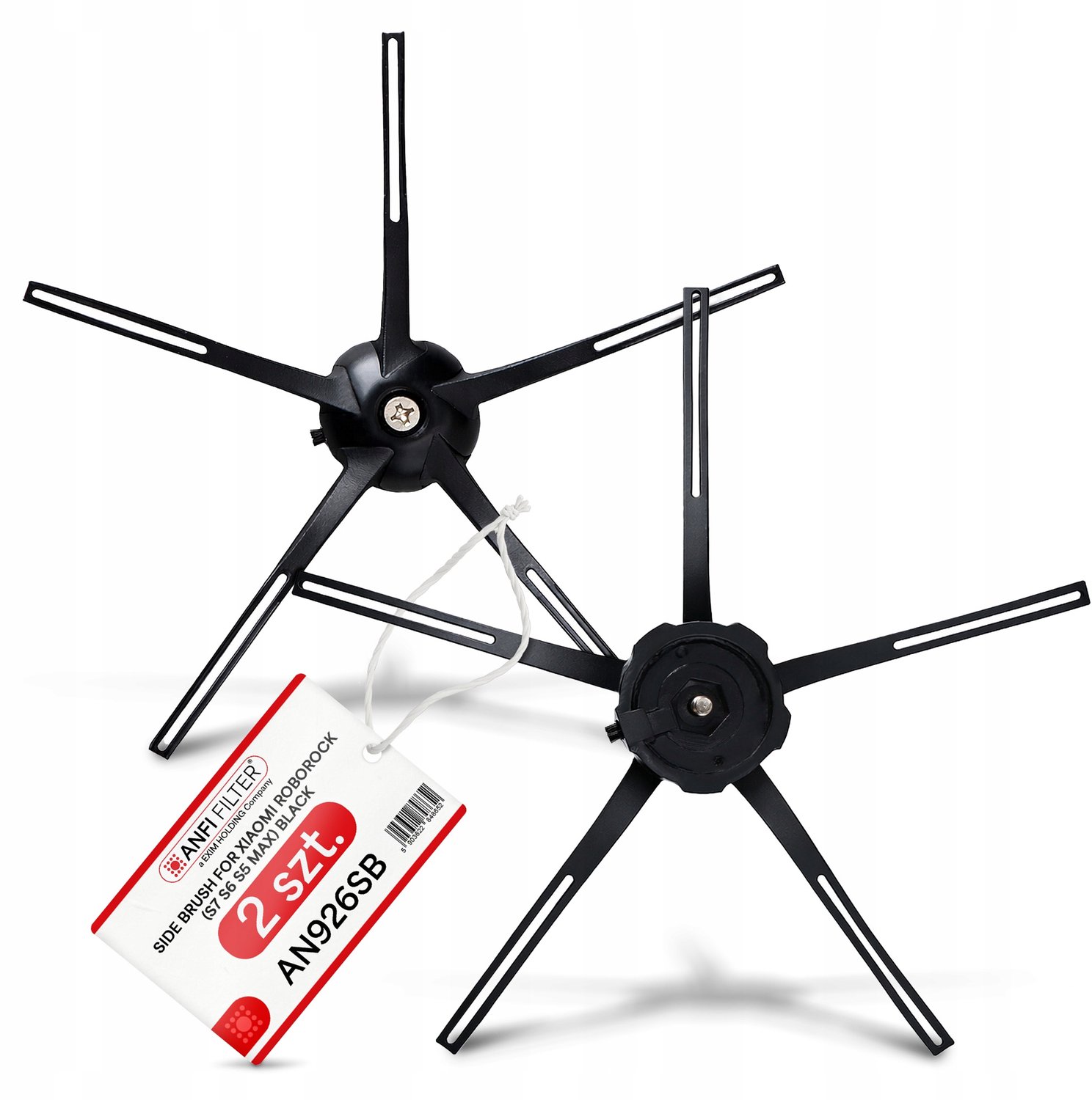 2x Zijborstel voor Robotstofzuiger - Compatibel met diverse modellen
